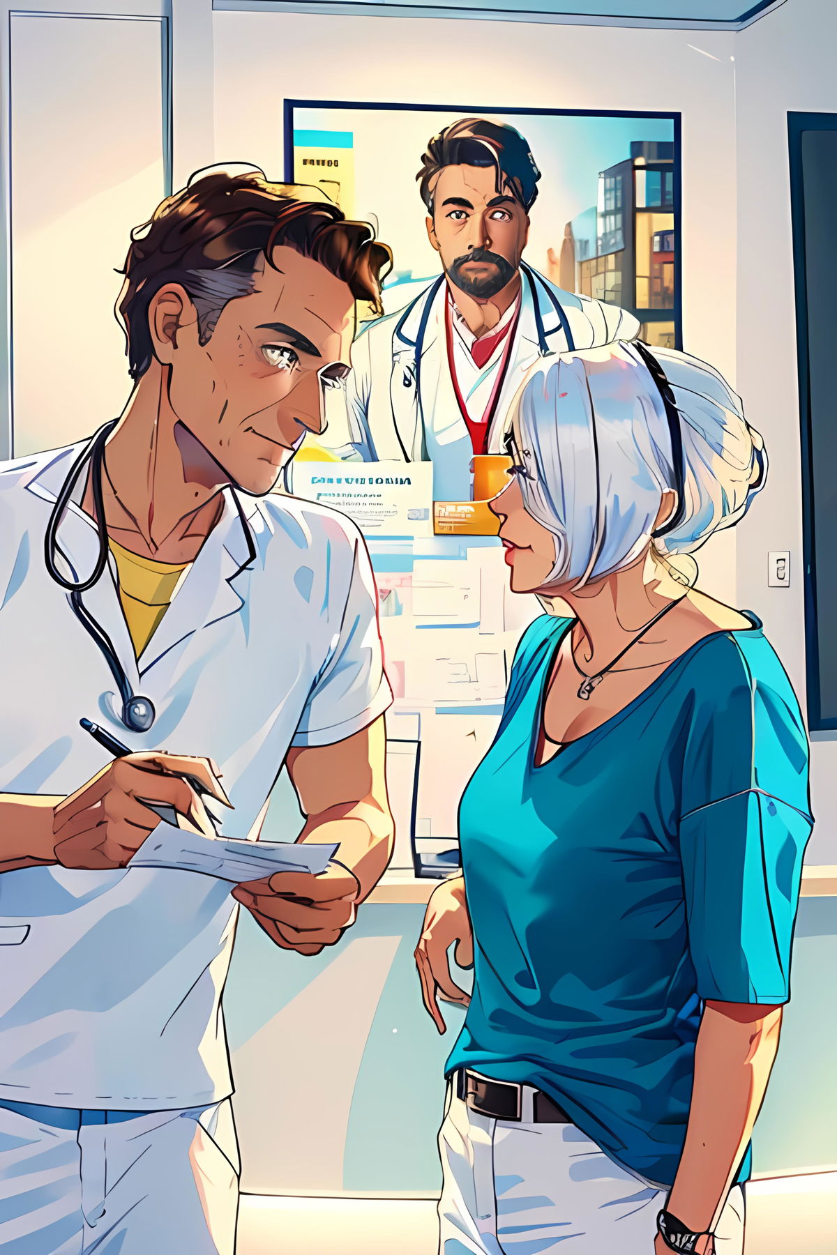 Freundliche Beratung zur Grippeimpfung München in der Hausarztpraxis